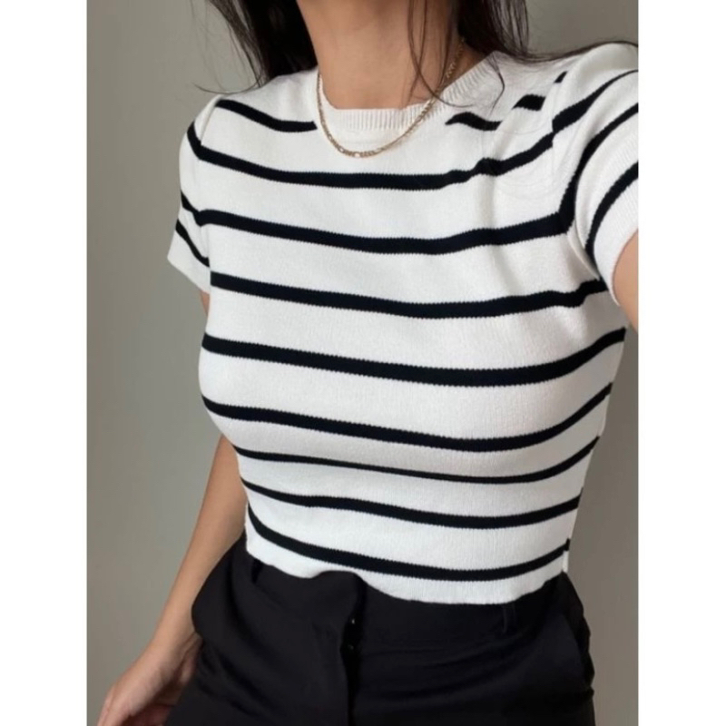 Blusa manga tricot