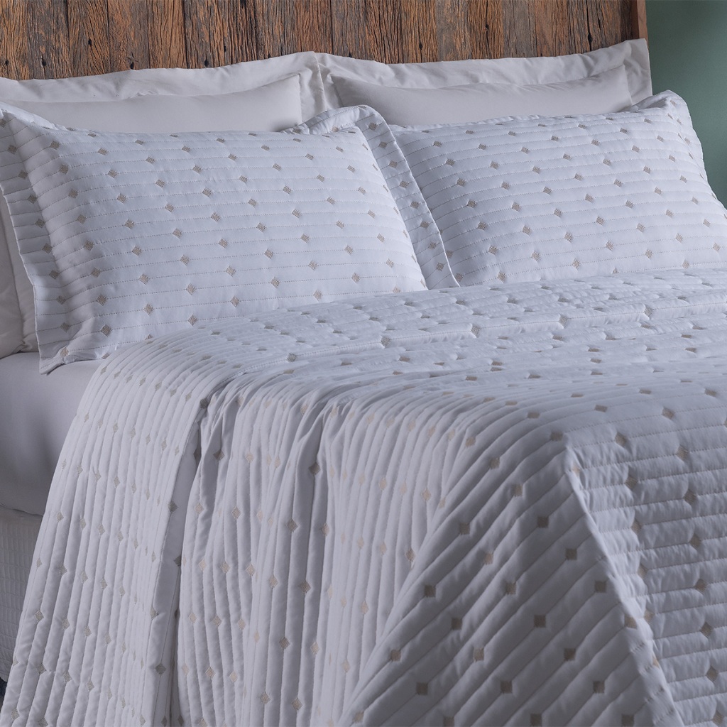 Cobre Leito Decor para Cama Solteiro 200 Fios