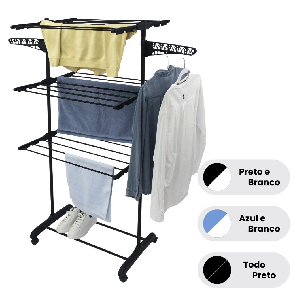 Varal de Chão Roupa Calcinha Grade