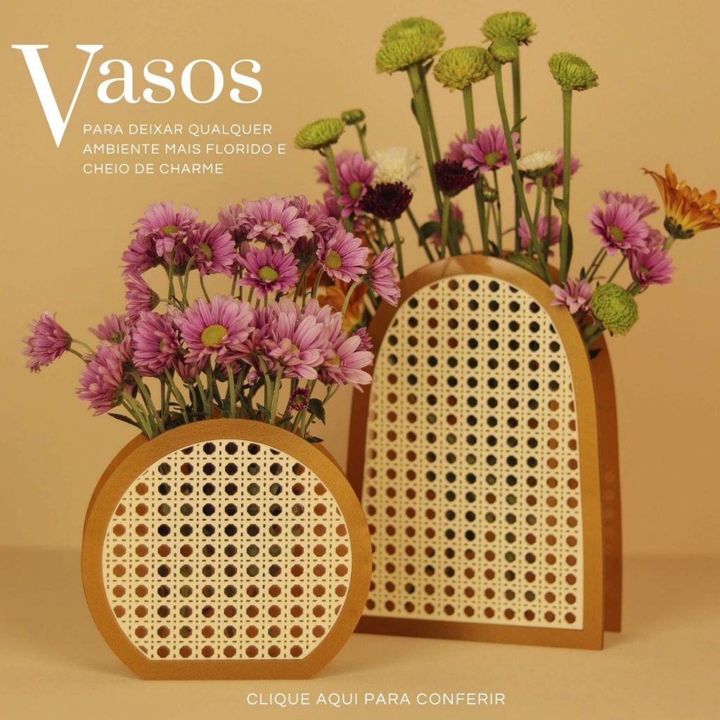 Vasos em palhinha
