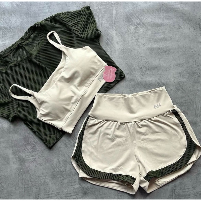 Conjunto Short Duplo Fitness Feminino