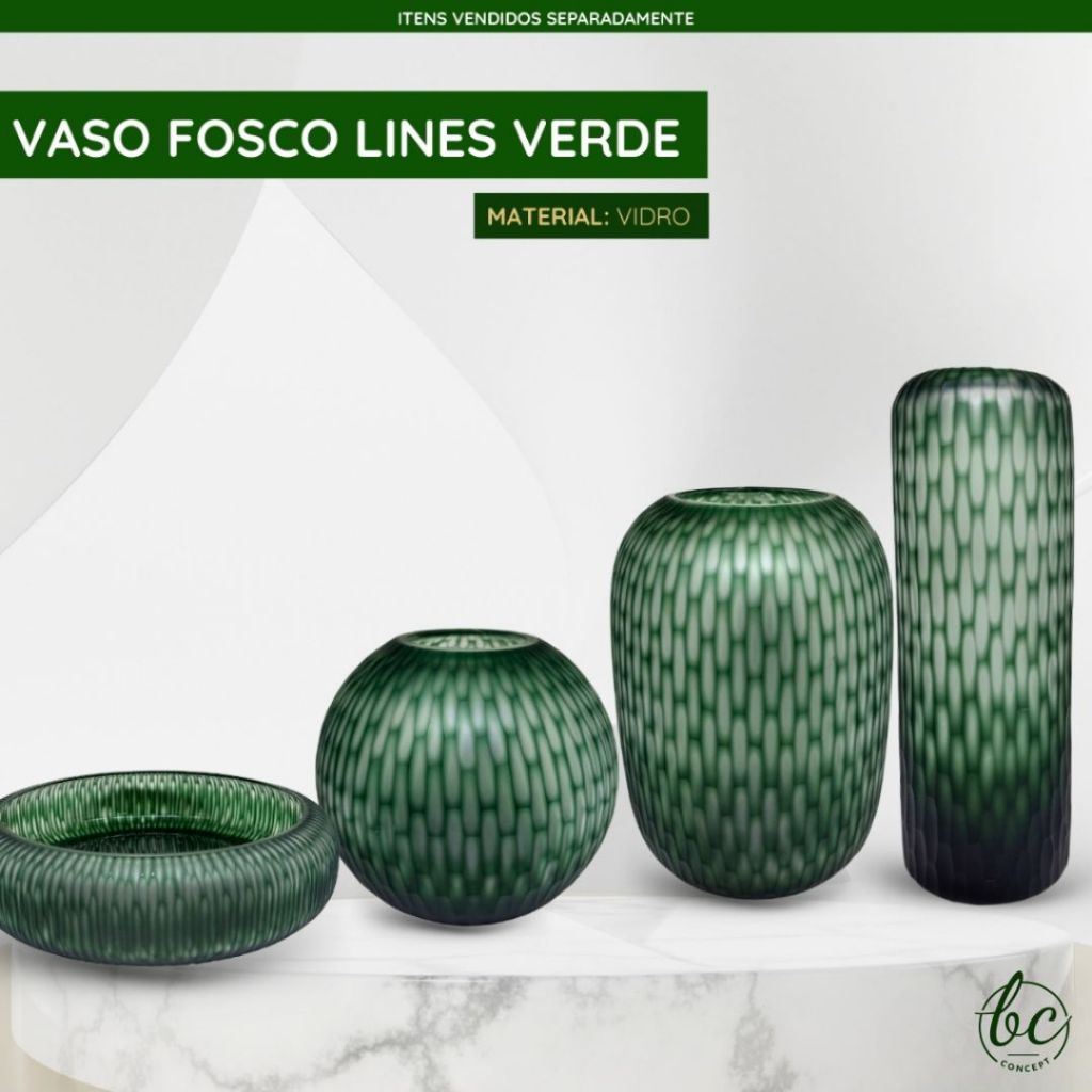 Vasos vidro fosco
