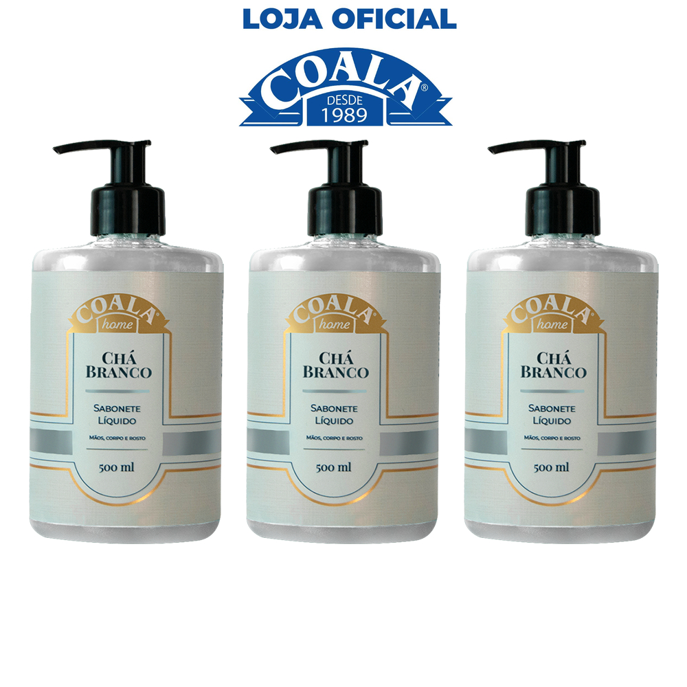 Kit 3 Unidades Sabonete Líquido Chá 500 Ml