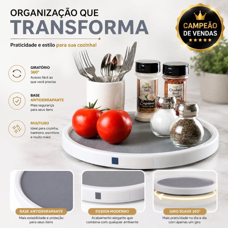 Bandeja giratória
