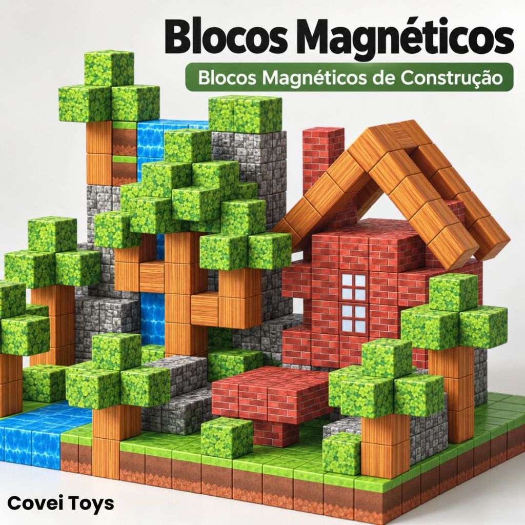 Blocos Magneticos Construção de Montar