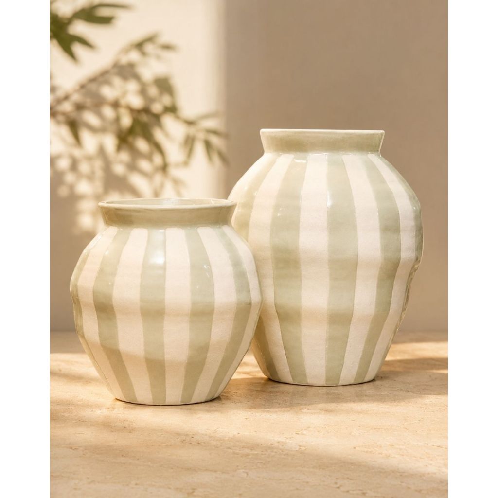 Vaso cerâmica minimalista