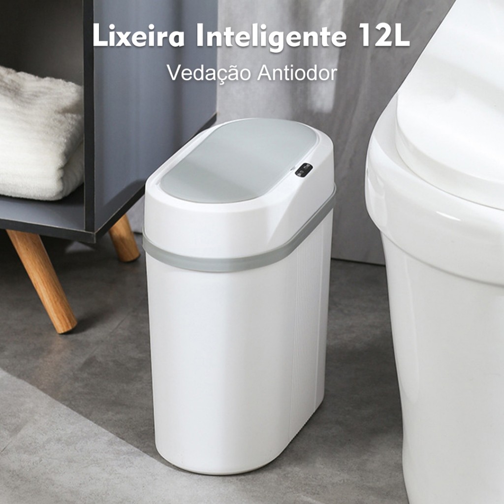 Lixeira Automática 12 Litros com Sensor