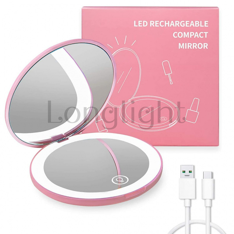 Mini espelho led