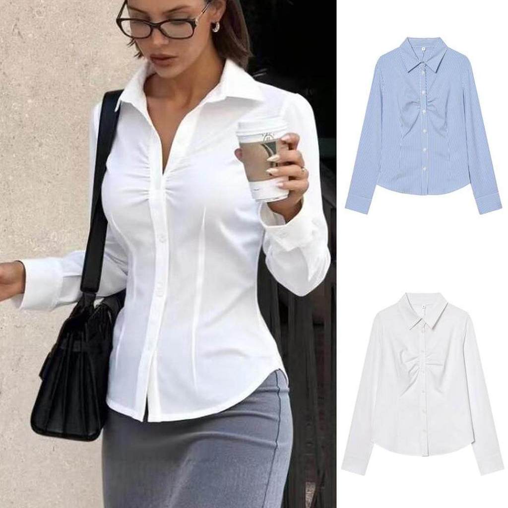 Camisa plissada